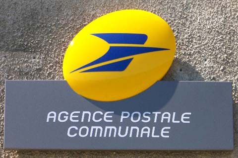 Panneau de l'agence postale communale